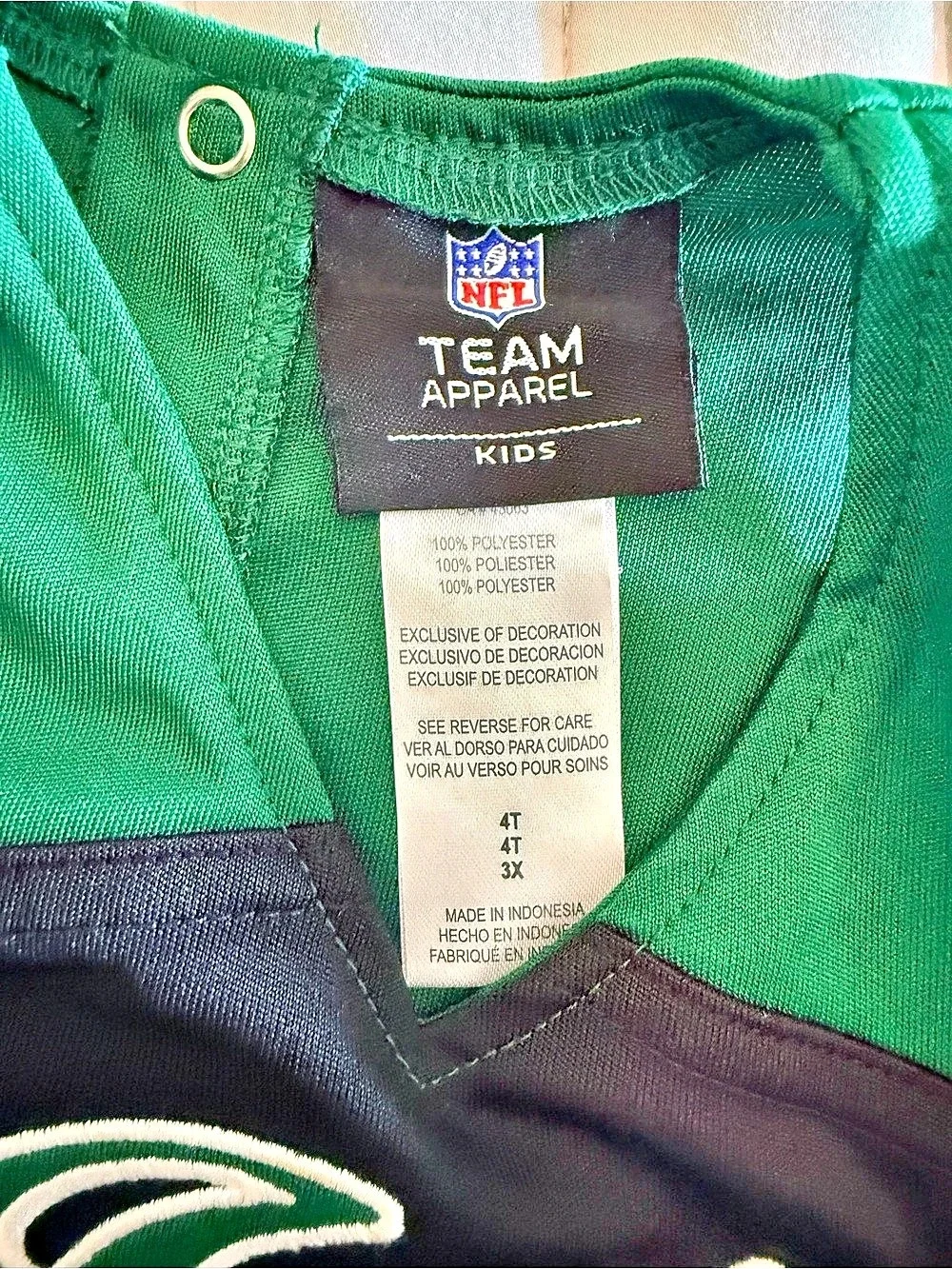 NFL Team Apparel New York Jets Dress Girls 4T Green & Black NWOT